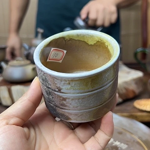 戬谷龙窑柴烧茶杯110