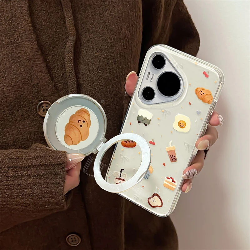 蛋糕下午茶适用苹果16plus手机壳高颜值小众华为nova13荣耀女OPPO
