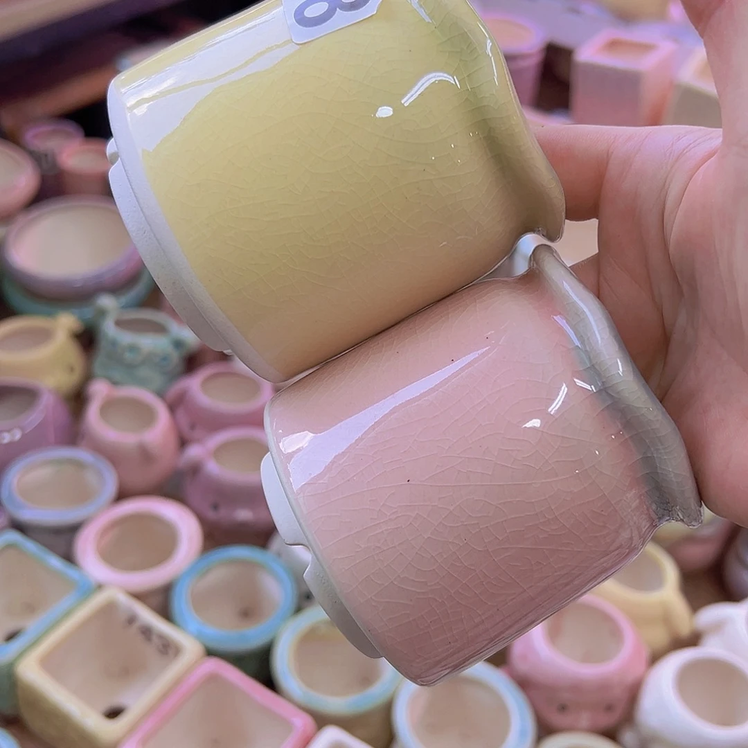 陶瓷花盆当场满12包邮