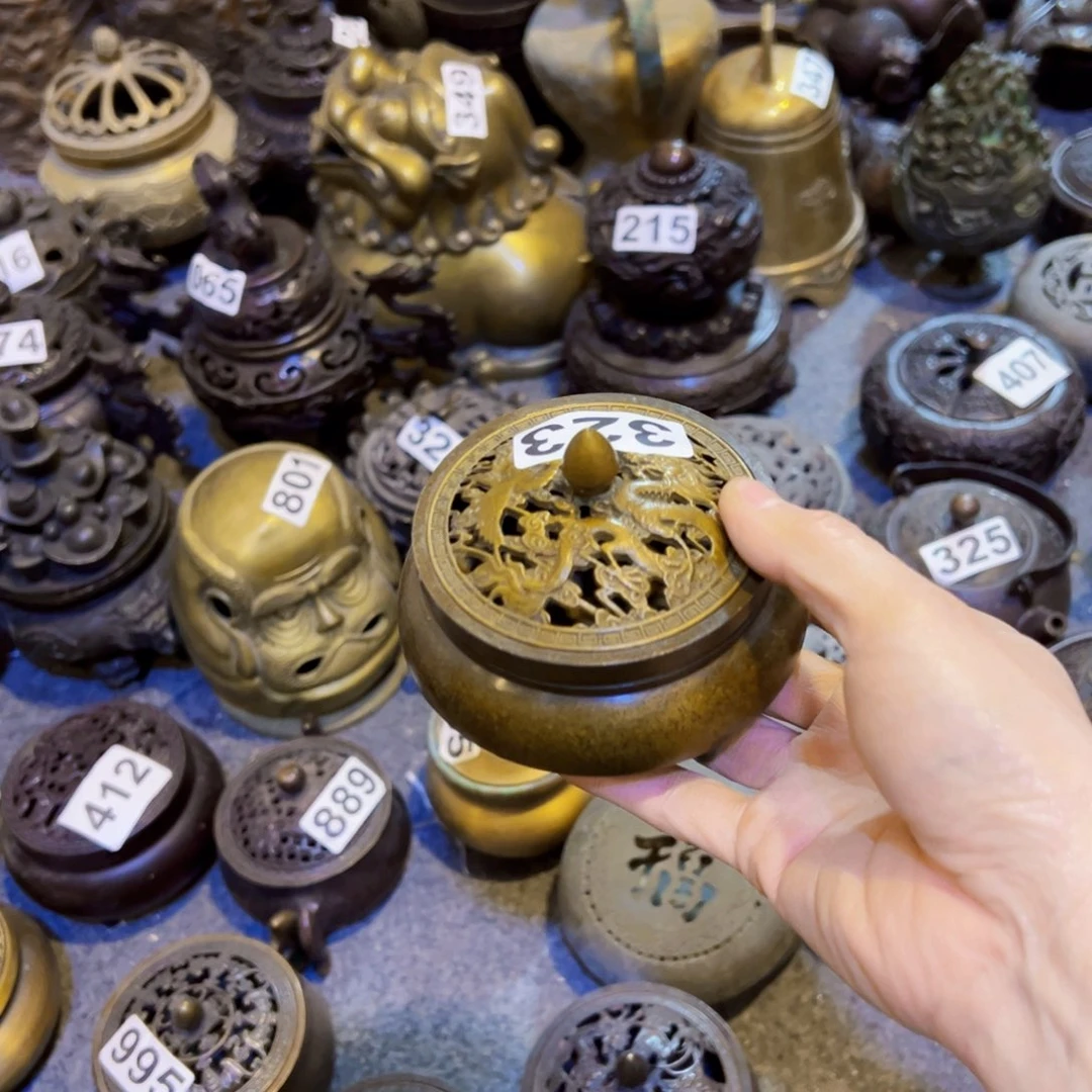 黄铜摆件，文房摆件