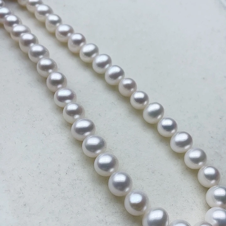 淡水珍珠颈饰银S925镶嵌9➕极光