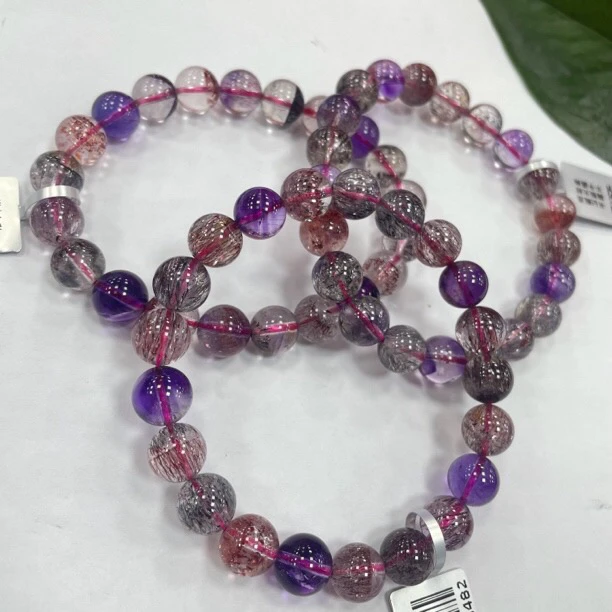 【书记甄选】天然超七单圈手链 多样性发一件 约9mm GCK852