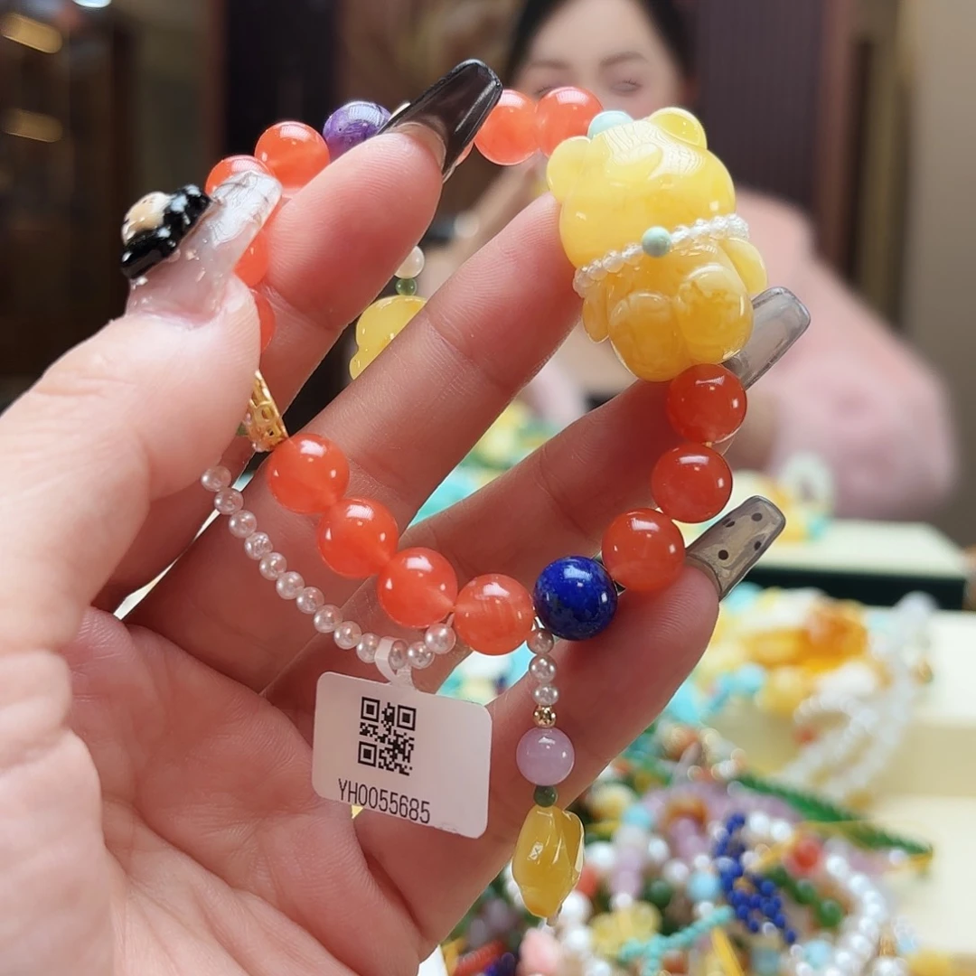 琥珀手链未镶嵌美*琥珀
