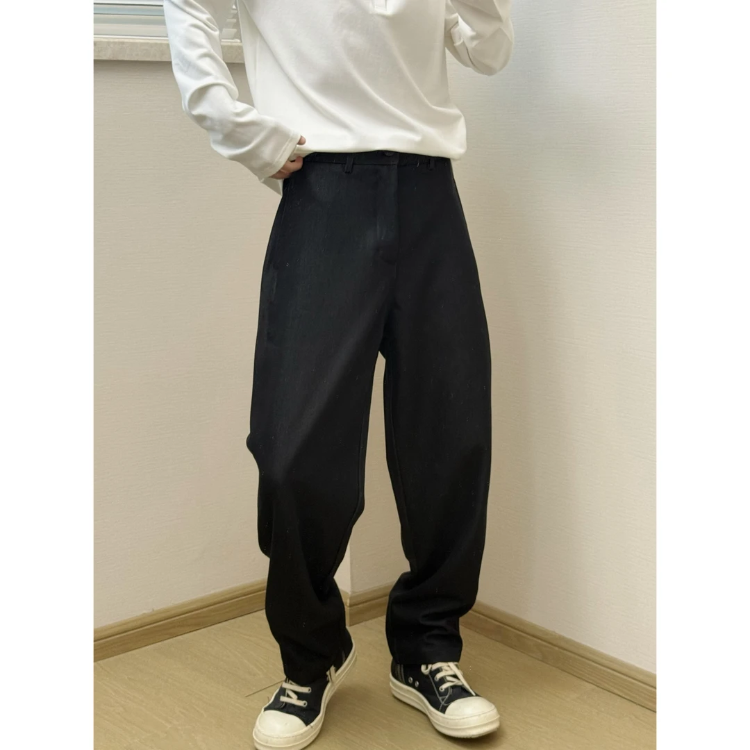 抗褶皱休闲西裤 直筒小版型松紧腰设计