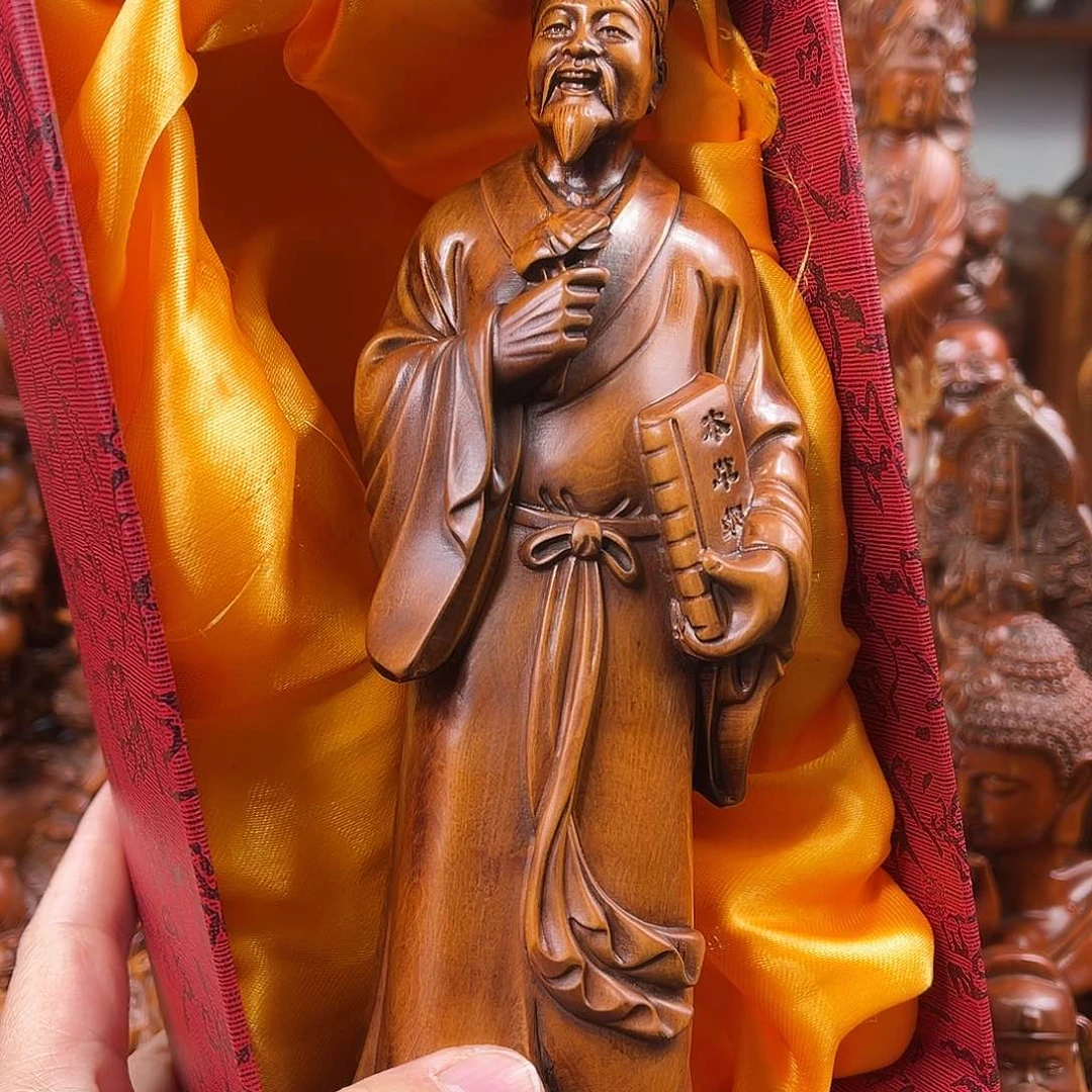 黄杨木黄杨木雕刻高度21厘米