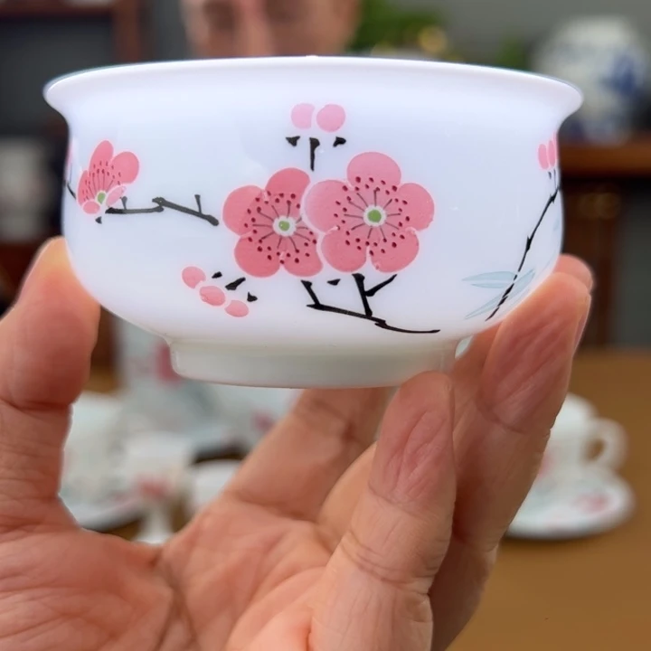 翠竹红梅炉式杯杯