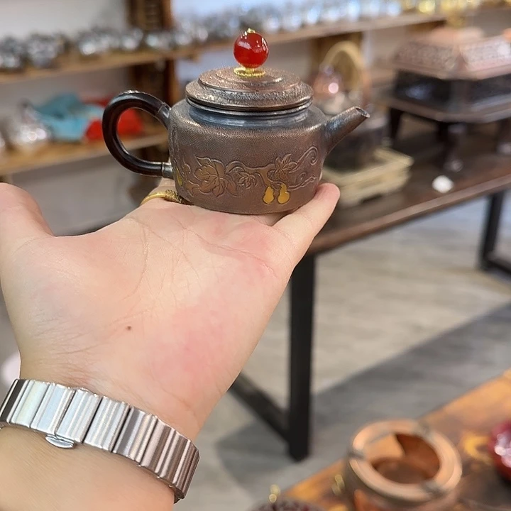 矢***寇紫铜手工制作摆件