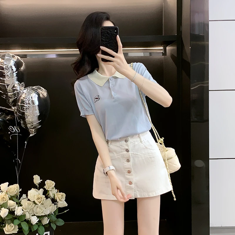韩系简约大牌欧货修身显瘦百搭女装时尚独特春夏潮流2025上衣