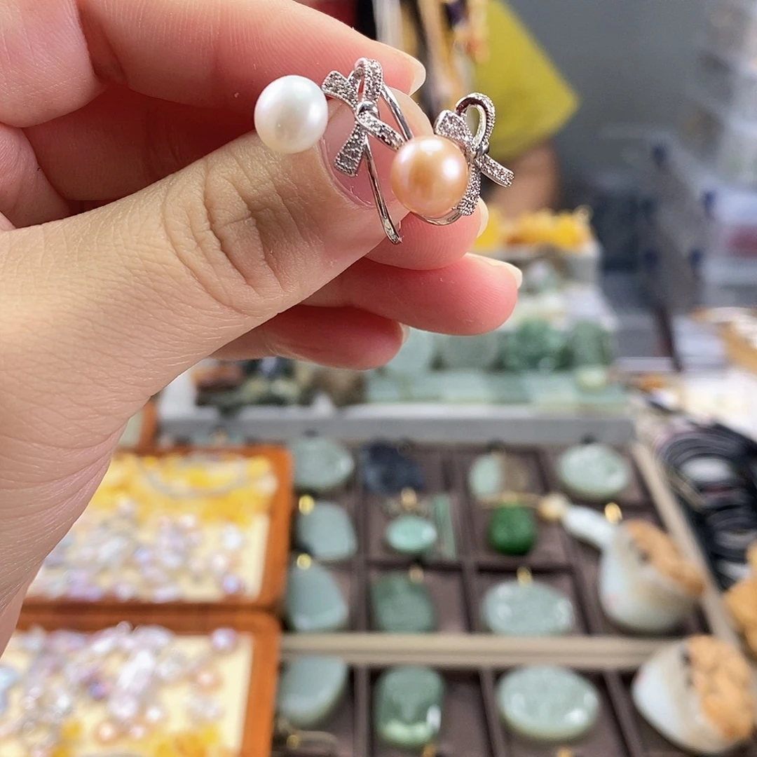 戒指合金淡水珍珠