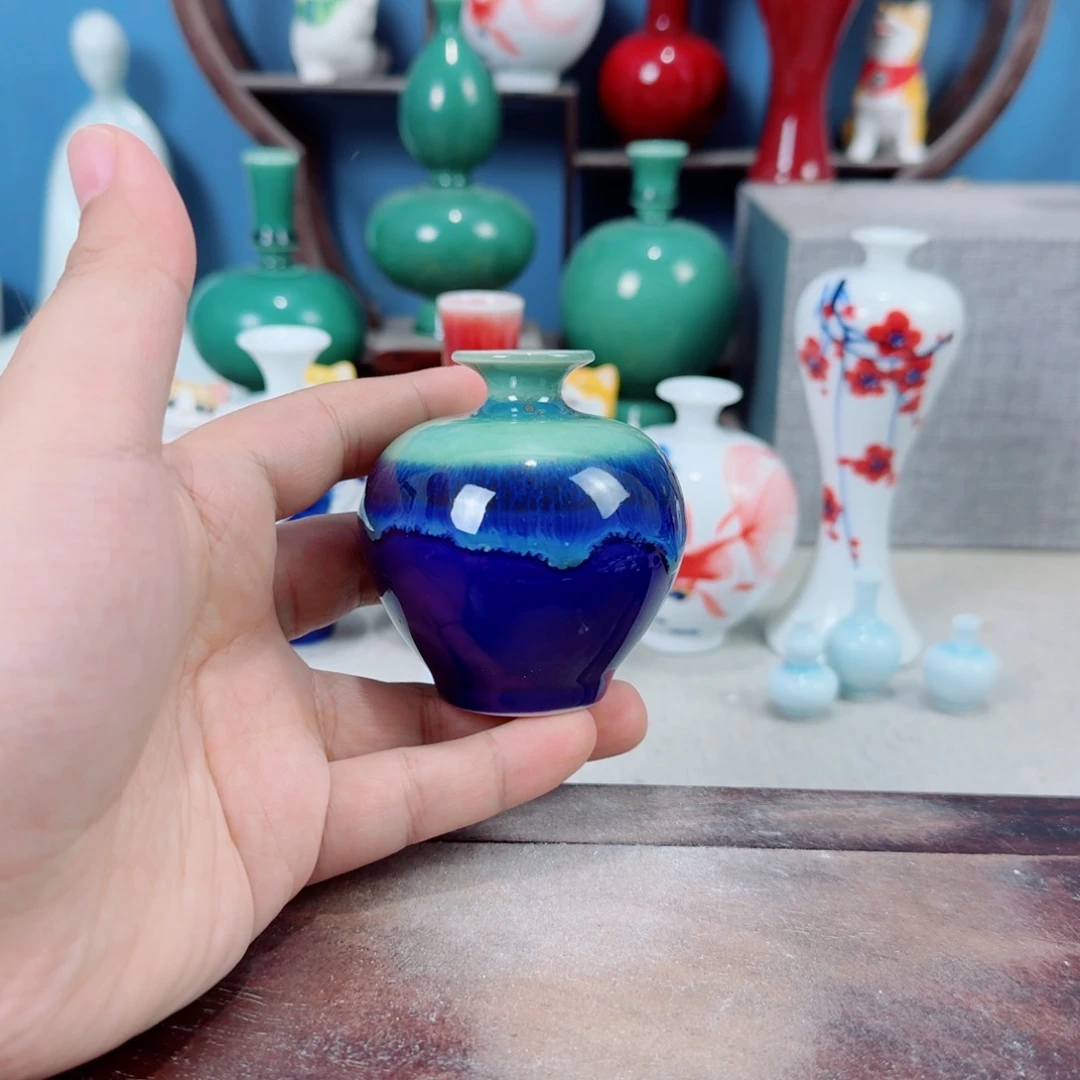 陶瓷手工小花器摆件