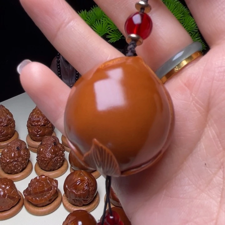 把件橄榄核寿桃单籽3.3左右