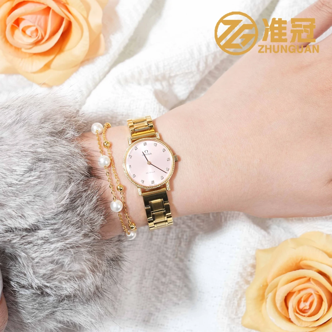 95新 Omega/欧米茄 25mm手动机械YK5023后钻蝶飞系列名表