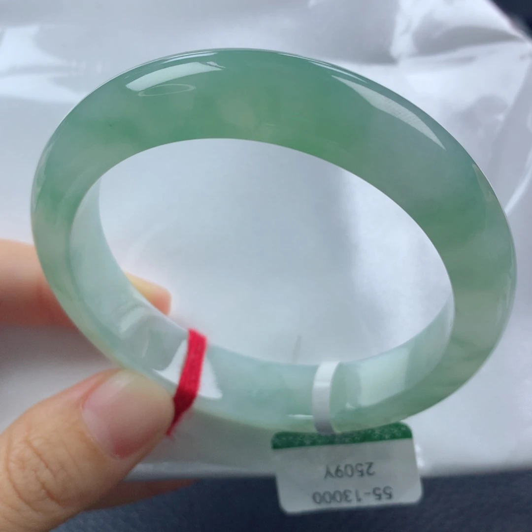 未镶嵌手镯翡翠缅甸天然翡翠A货55.5正