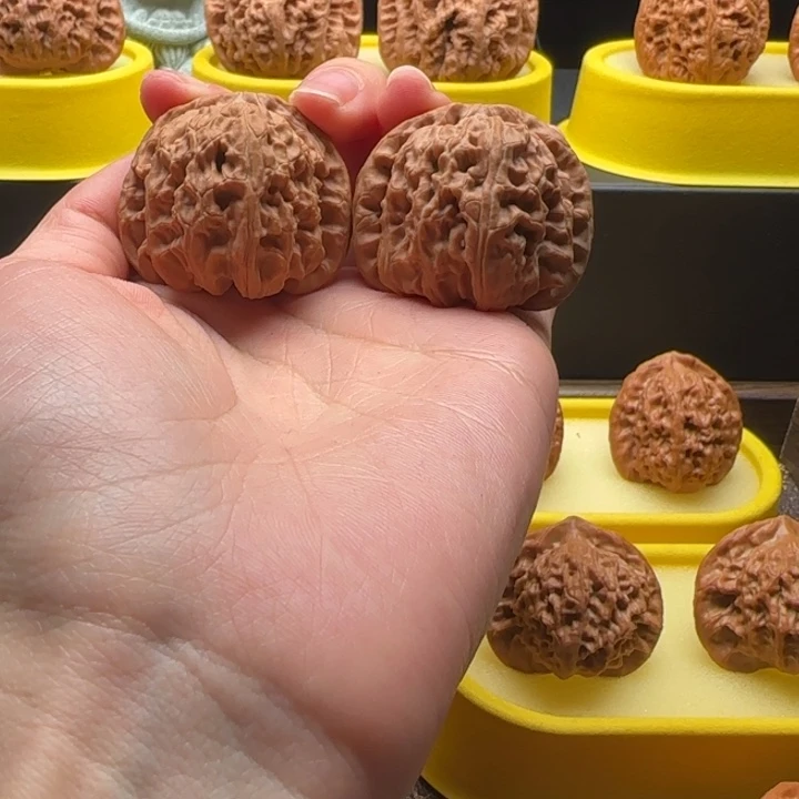 文玩核桃把件41修白狮子