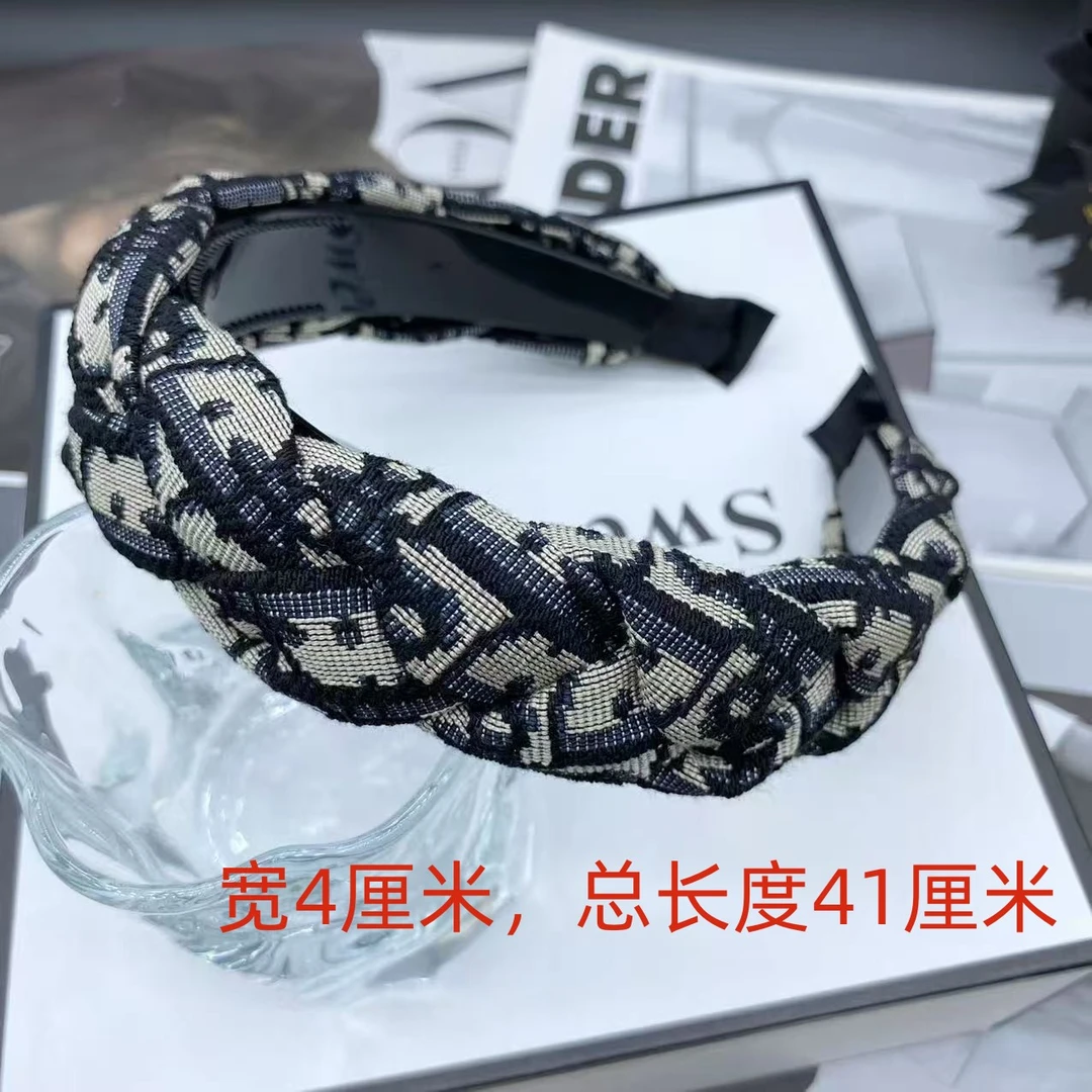 2025秋冬新款日韩原创设计欧美风复古港风发箍气质手工头箍宽边