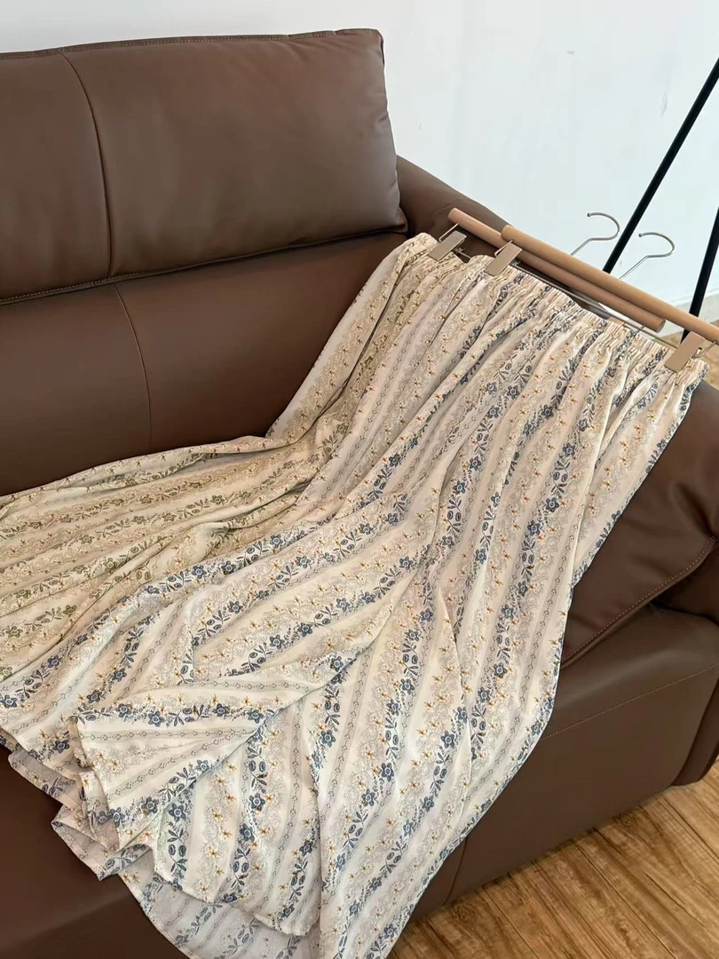 2960#【清迈日记】遮肉显瘦设计感碎花阔腿裙裤