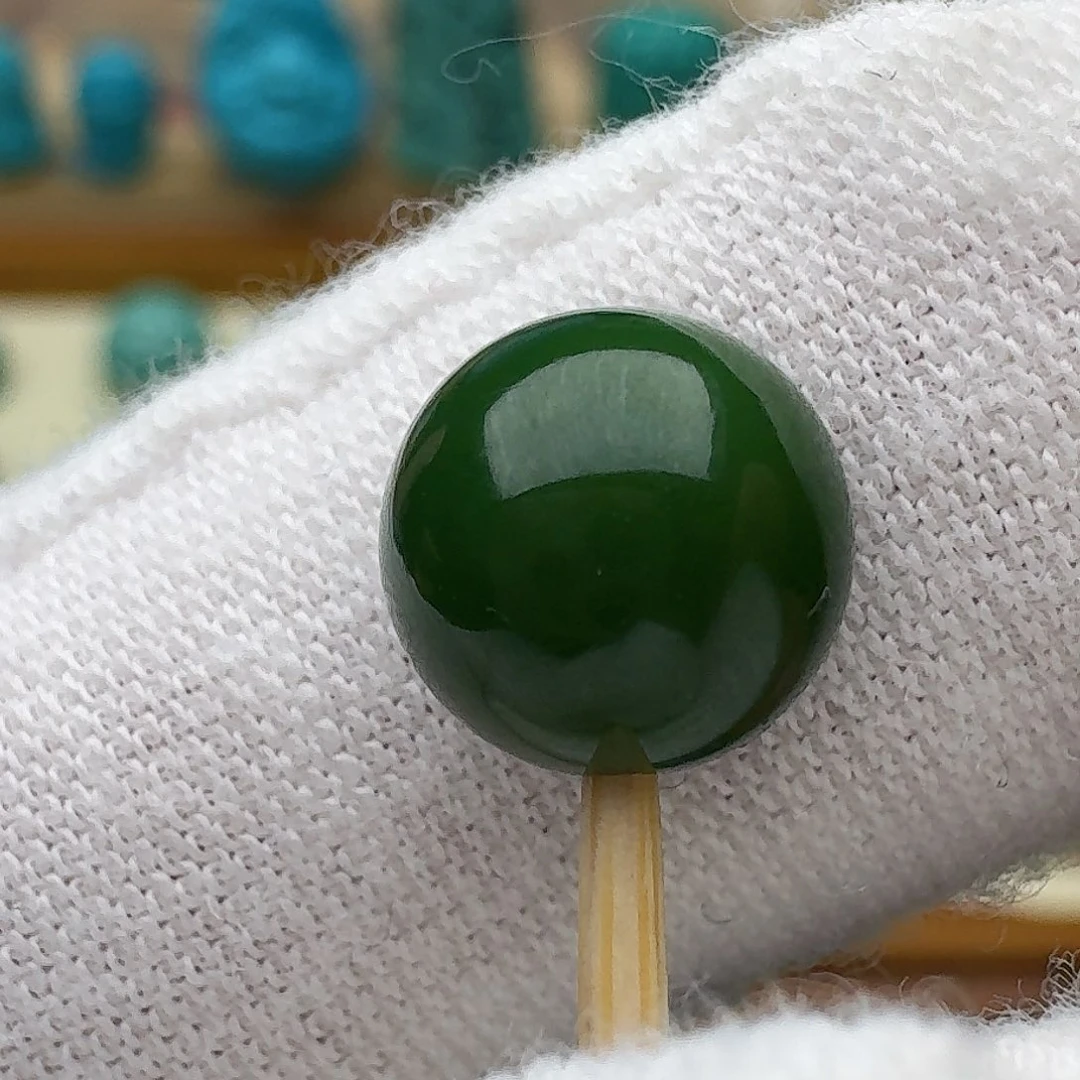 绿松石未镶嵌圆珠8.6