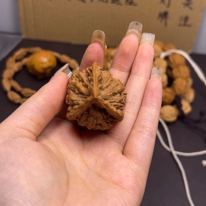 盘***弓桃核吊坠官帽单只异型有瑕