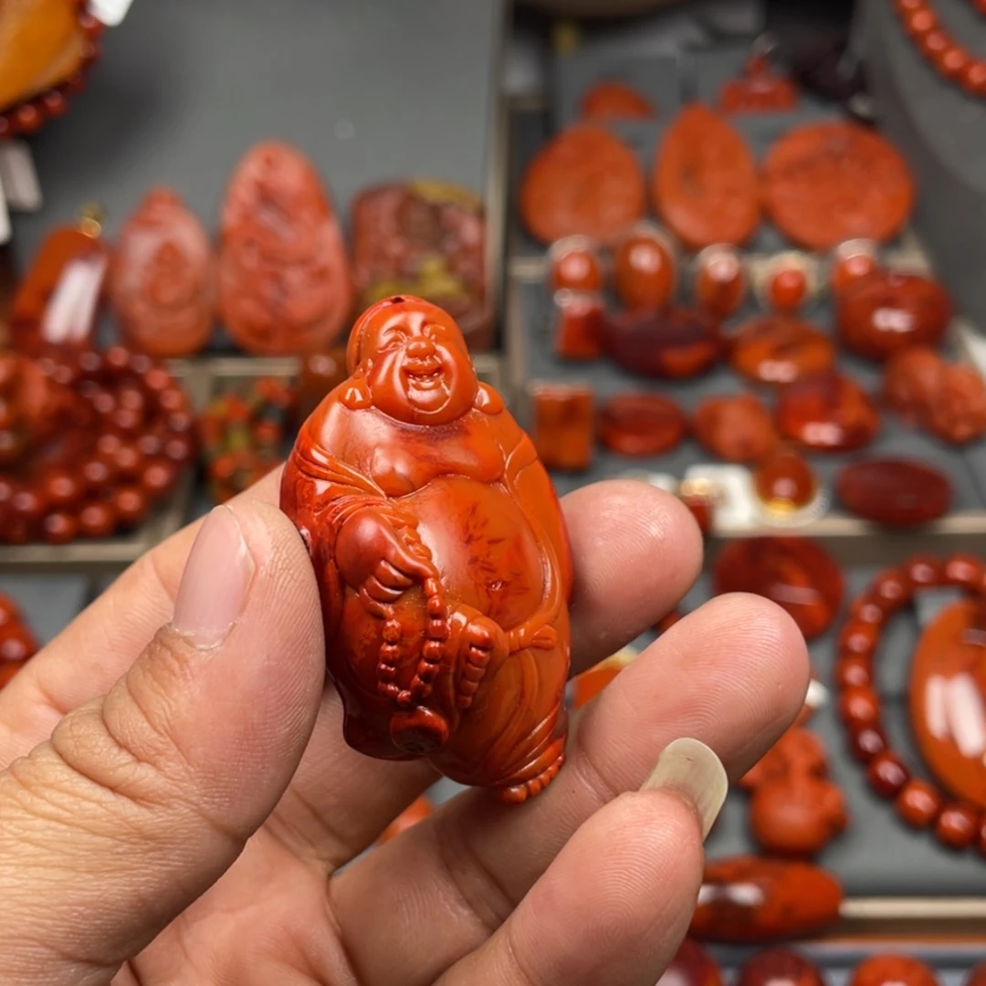 【闪购商品】南红玛瑙珠宝奇石未镶嵌吊坠