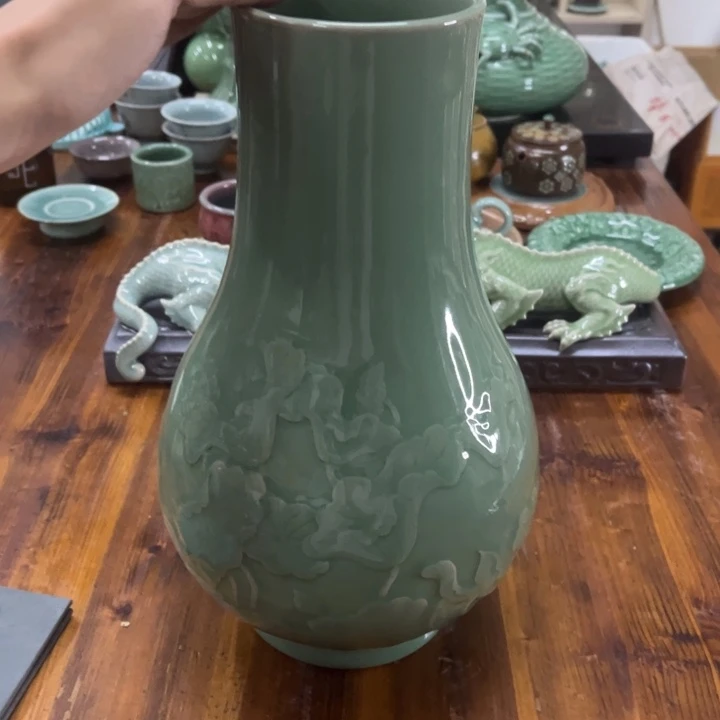 游***）小仲青瓷茶器微瑕7950