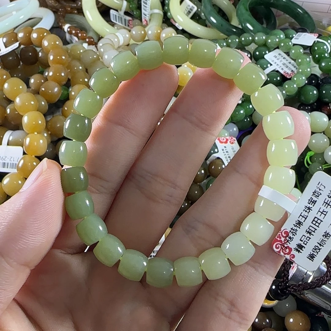和田玉未镶嵌手链15
