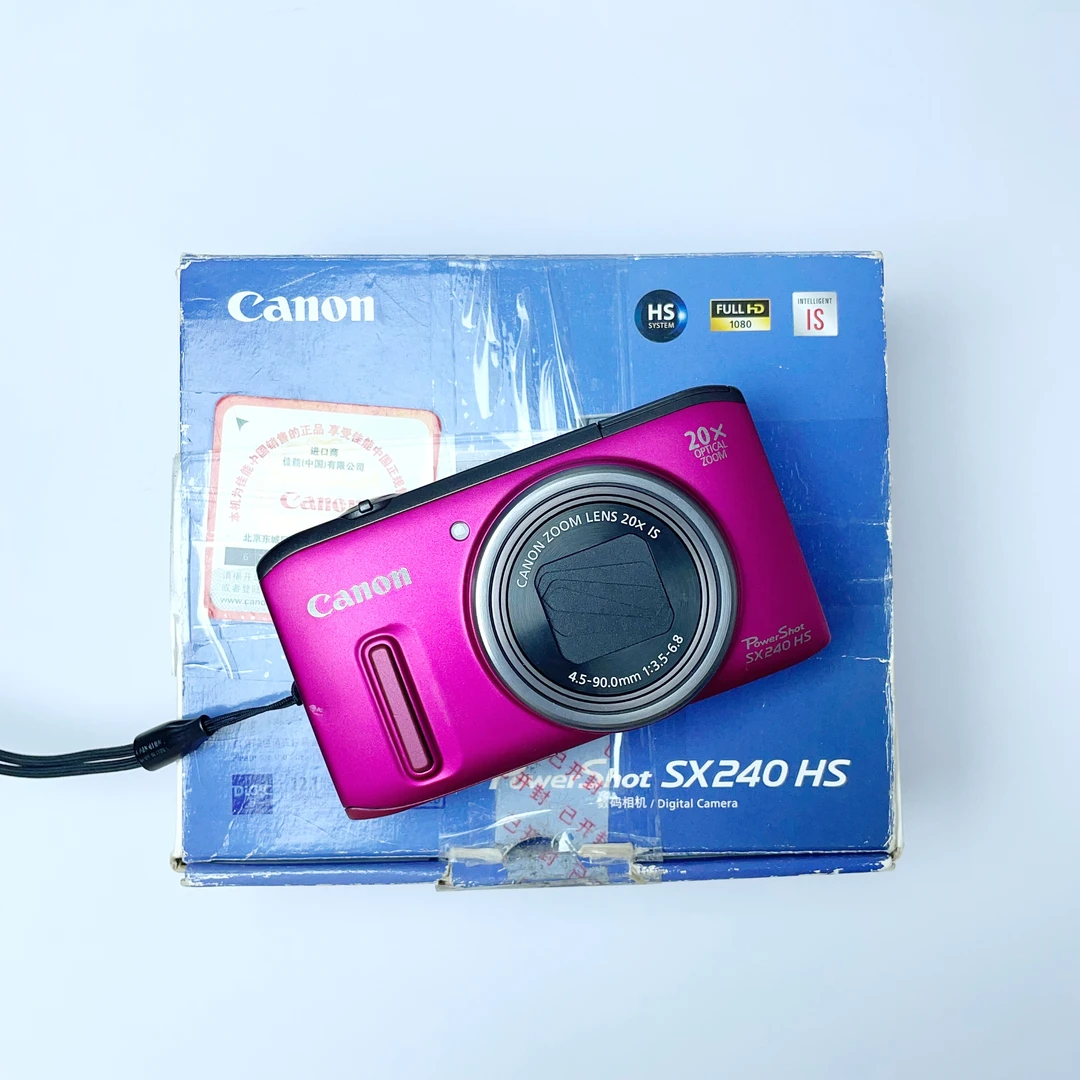 9新 Canon/佳能 sx240带盒说明书带实况小长焦1210万像素20倍光变