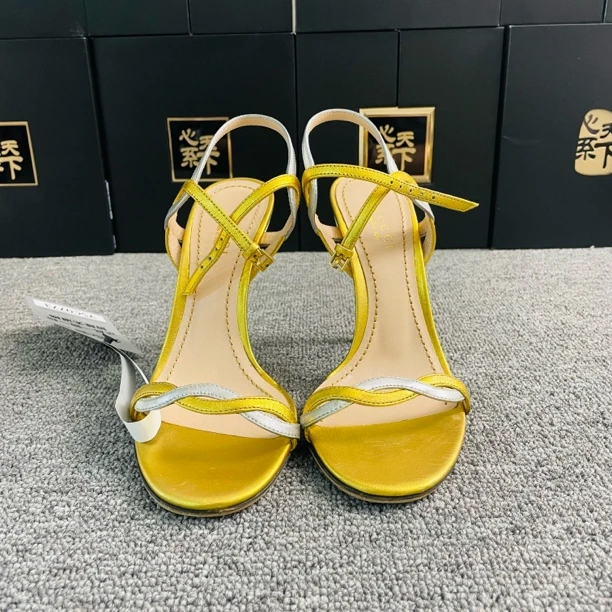 95新 GUCCI/古驰 古驰Gucci女彩带细跟35.5码ysc0773