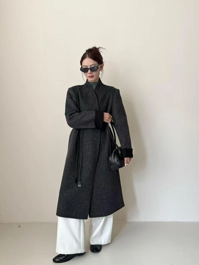 杨杨 时尚气质双面Y绒大衣8658