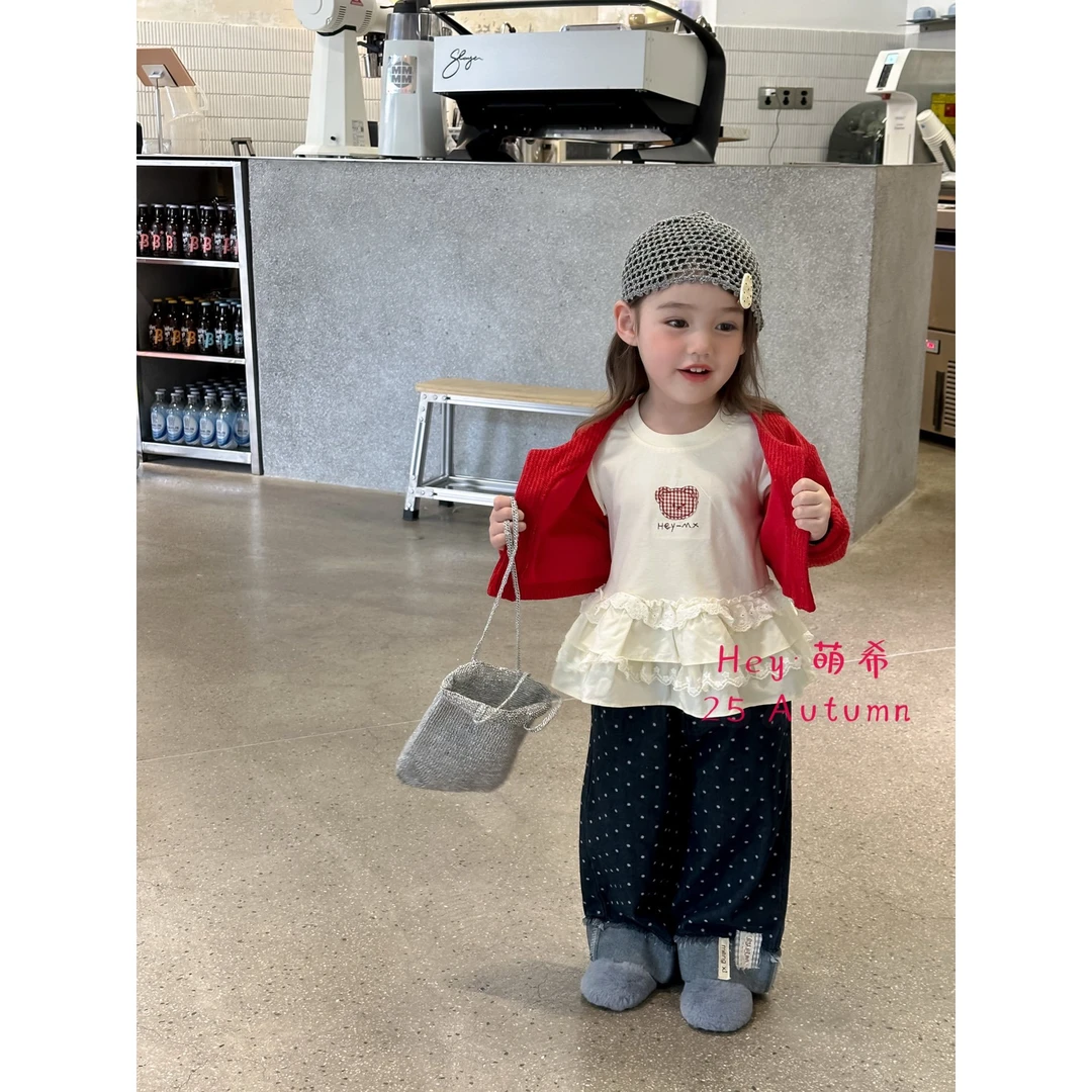 萌希·25秋~格子小熊T恤M5086（汉服）