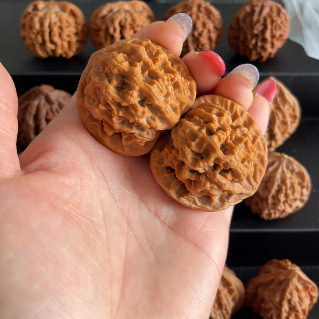 把件文玩核桃大花