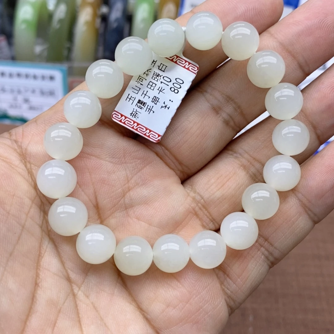 未镶嵌手串和田玉卡10
