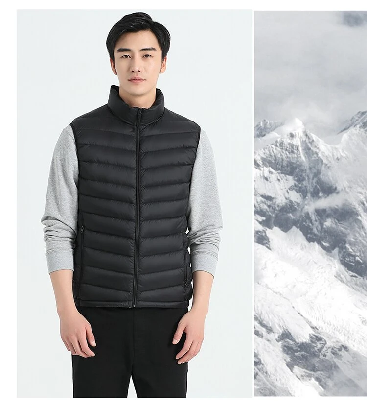 25202款马夹马甲连帽立领保暖轻薄时尚户外加厚背心