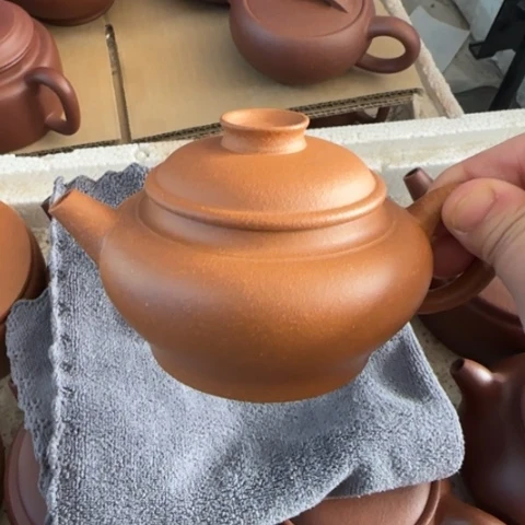 紫砂茶壶黄降坡泥200cc