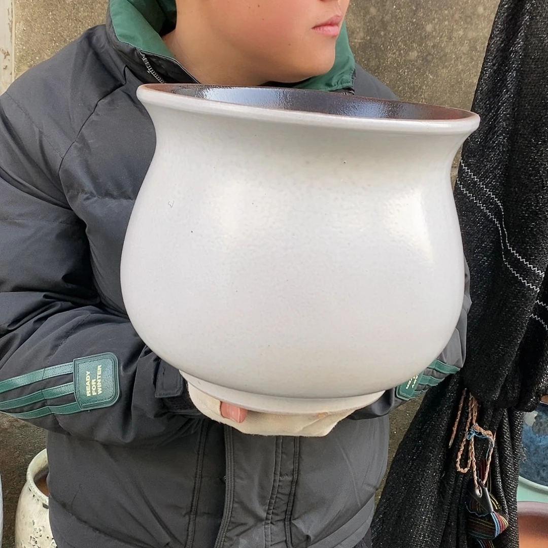 紫砂花盆正品口25高22