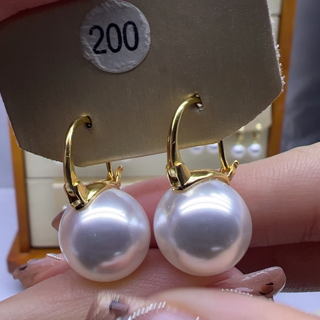 耳饰淡水珍珠银S925镶嵌