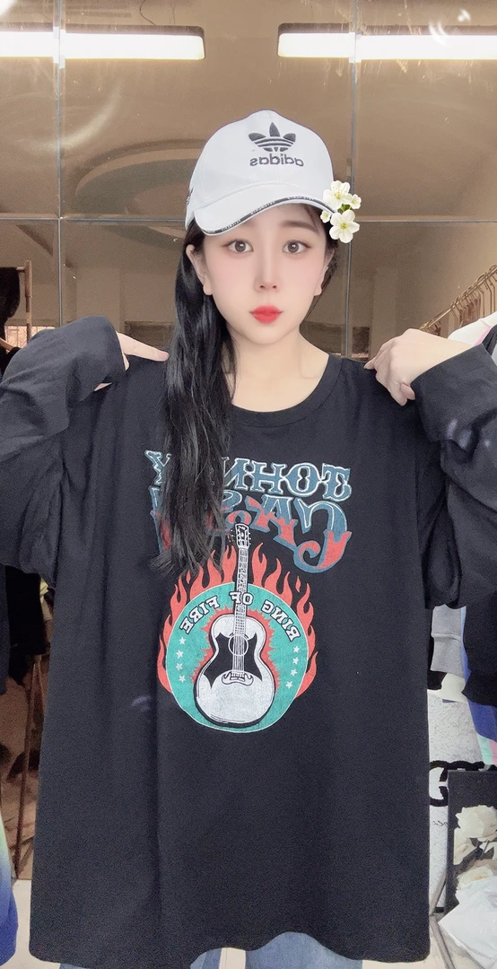 外贸纯棉长袖小提琴