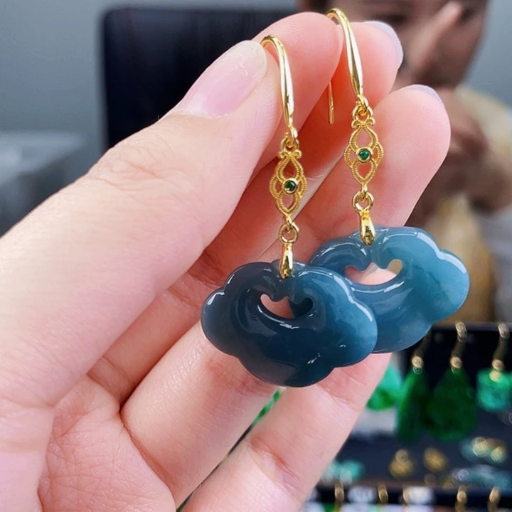 翡翠耳饰未镶嵌饰品