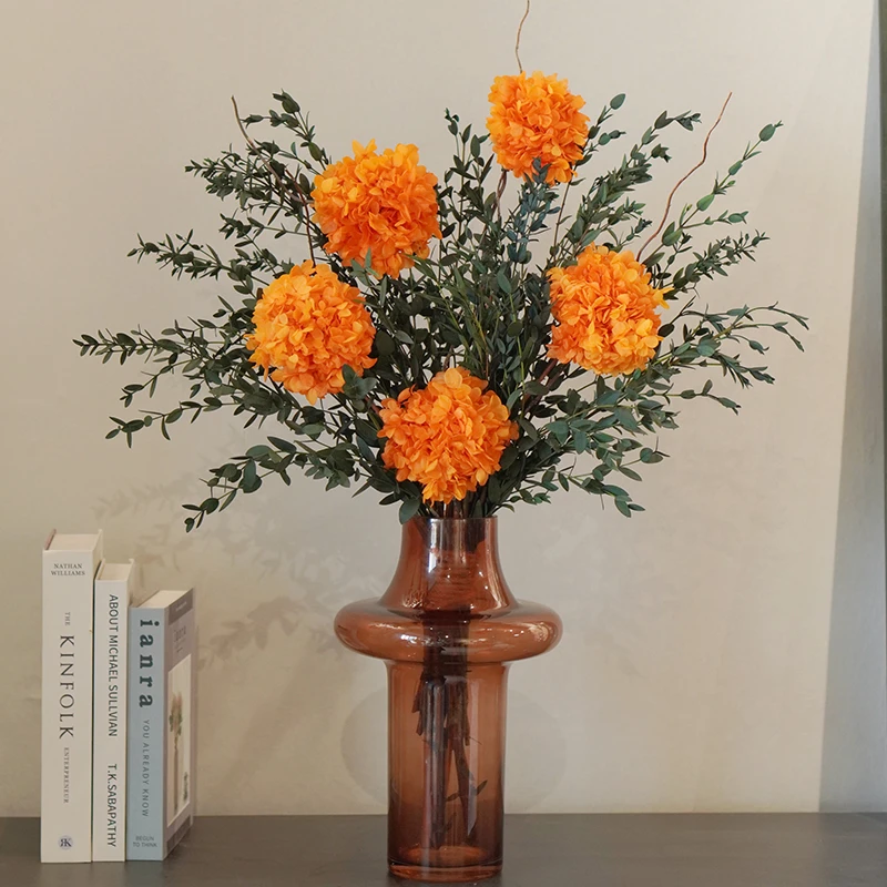 棕影空山秋空山新雨后天气晚来秋家居永生花客厅玄关摆件