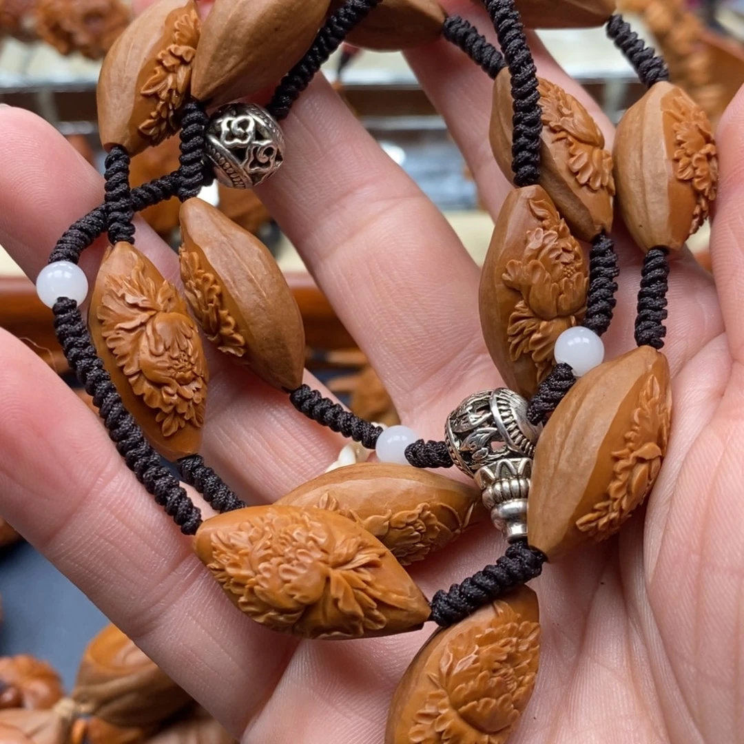 橄榄核手串/手链棉*糖花开富贵