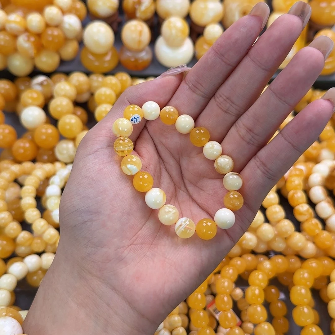 蜜蜡未镶嵌珠宝奇石10mm