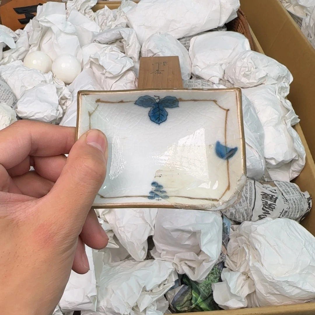 绿泥陶瓷孤品单件车里拍