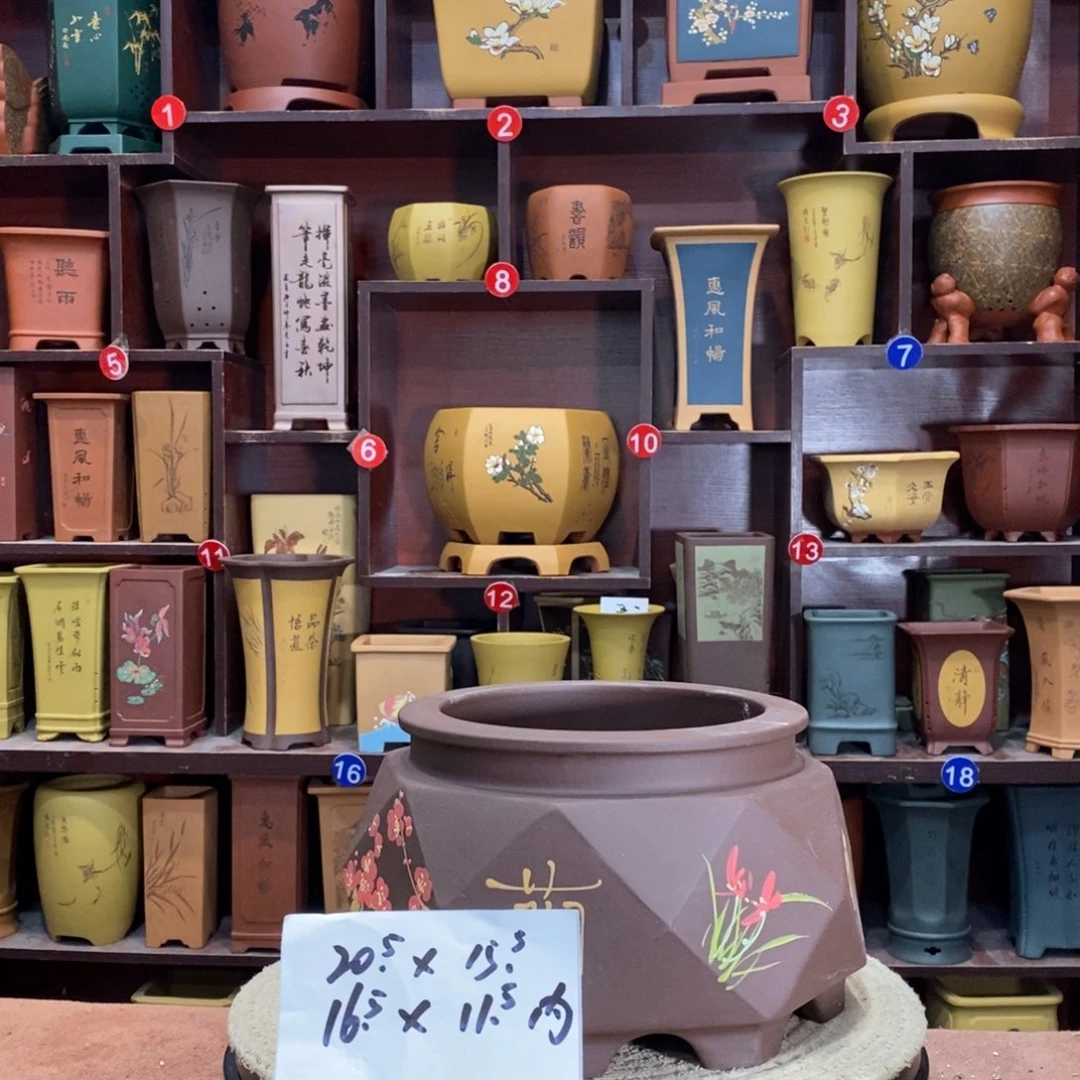 紫砂艺术紫砂花盆