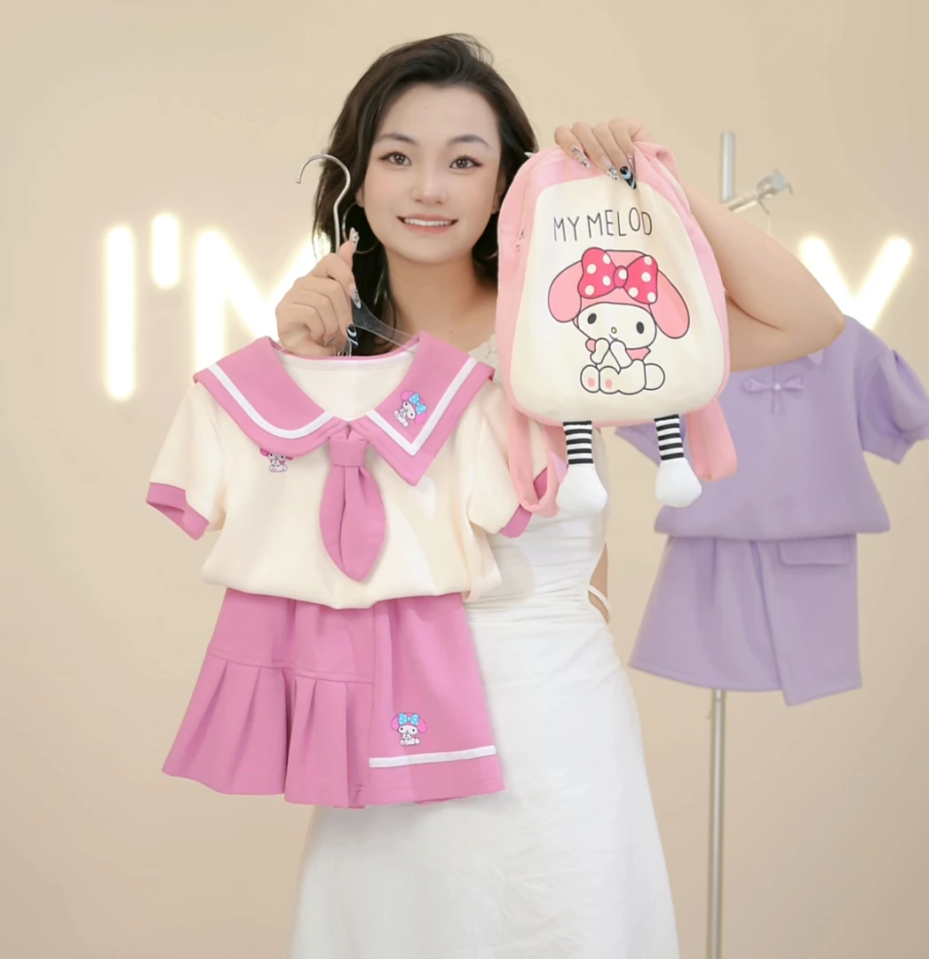 【Xin BABY】高品质A类纯棉女童套装夏款短袖女宝裙子儿童夏季-现货