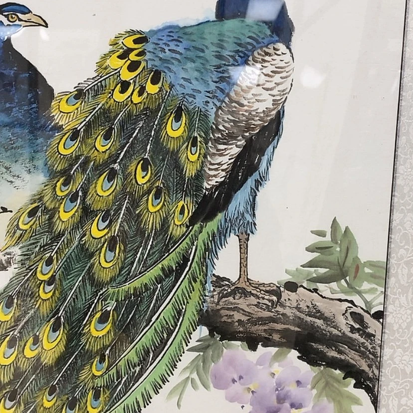 【闪购商品】国画鑫***心手绘国画带框