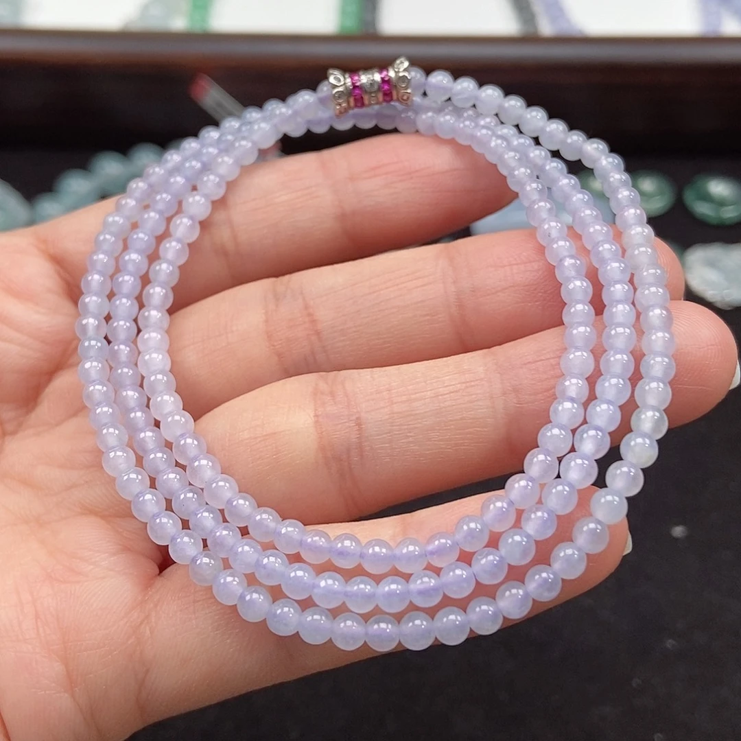 翡翠未镶嵌手串卡3.6