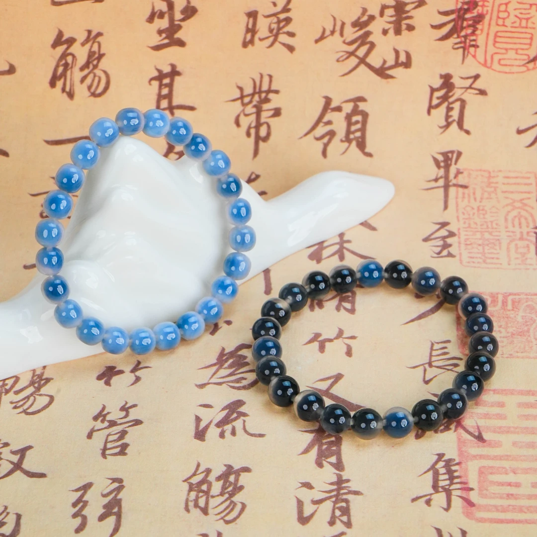 SC-274 天然黑糖玛瑙手串【多样性发其一】珠径约8mm
