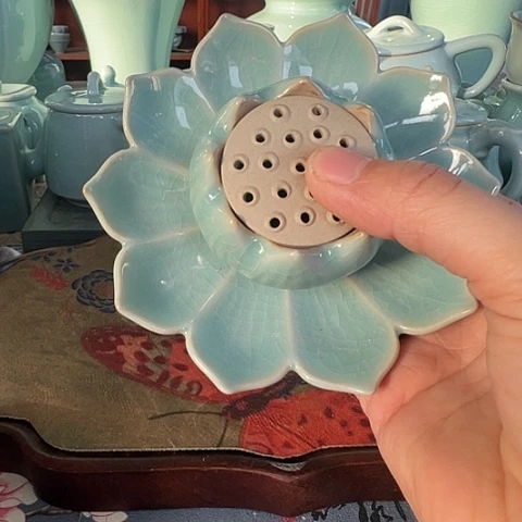 汝瓷莲花香插微瑕福利特惠