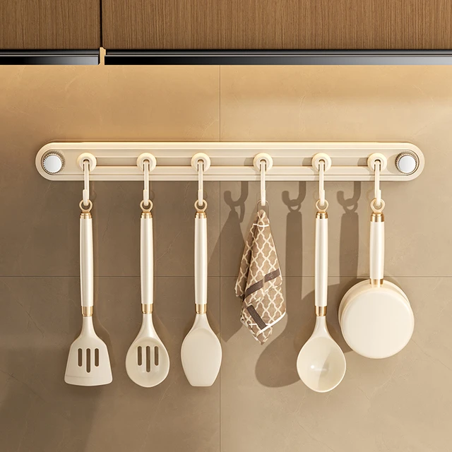 厨房吸盘挂钩免打孔锅铲勺子挂架多功能壁挂置物架门后强力粘钩