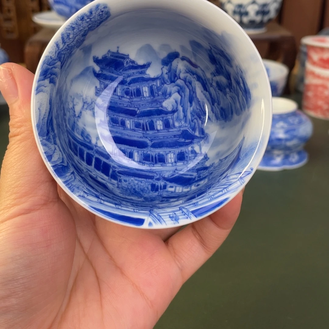 杯手绘手工景德镇陶瓷