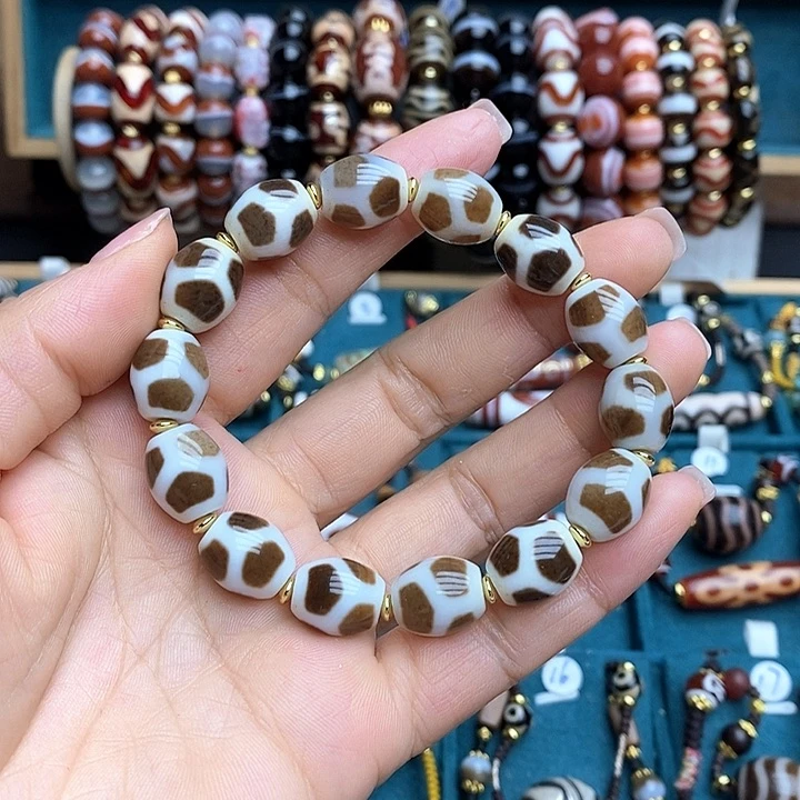 玛瑙/玉髓颈饰合金连*连